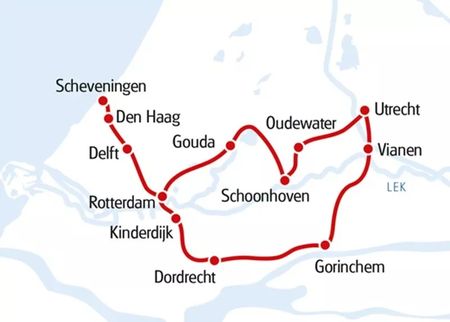 kaart-zuid-holland-normandie