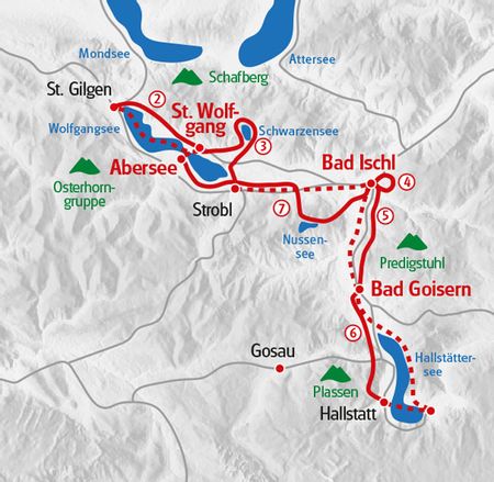 Hiking Salzkammergut Map