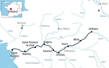 kaart-loire-atlantische-kust-orleans-saint-nazaire