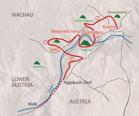 Wachau map