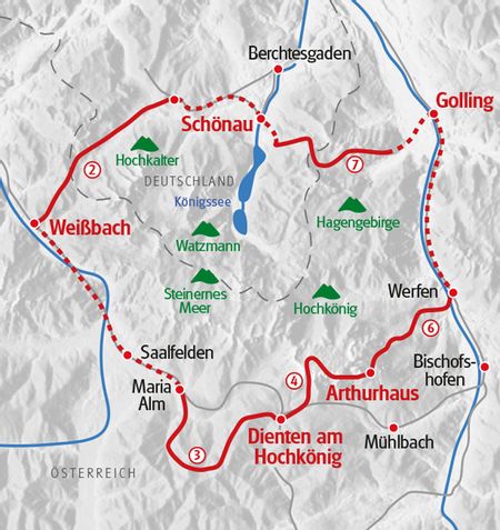 Hiking Lake Koenigssee Map