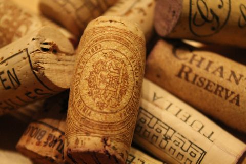 Chianti, kurk, wijnfles, wijn, Toscane, Italie