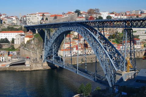 Porto, brug, Ponte Dom Luis I, Portugal