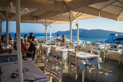 Santorini-Griekenland-Restaurant