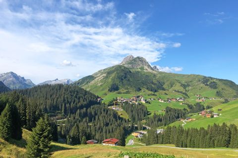 Alpine landscape in Lech am Arlberg