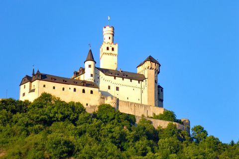 Castle Marksburg Braubach on the Rheinsteig