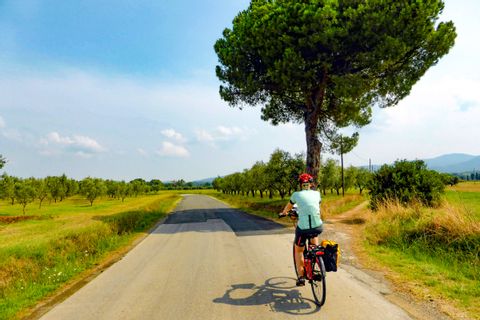 Biker in Tuscany