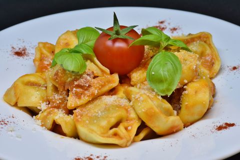 Tortellini, Pasta, Italie, eten, diner
