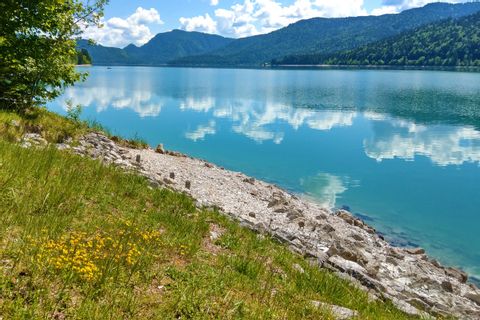 Idyllic lakeside in Bavaria