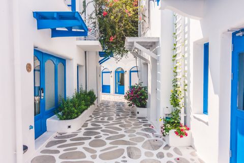 Santorini-Griekenland-straatjes