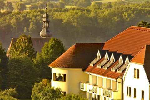 View over Hotel Steigenberger in Krems