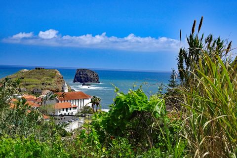 Unspoilt nature trails along Madeiras coastline at Porto da Cruz