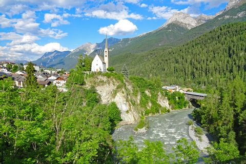 Overlooking Scuol