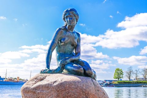 Sculpture of the Little Mermaid in Copenhagen