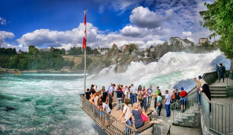 Rheinfall, Bodensee, Uitzichtpunt, Duitsland, Zwitserland, Oostenrijk