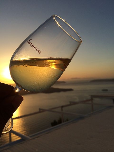 Santorini-Griekenland-wijn