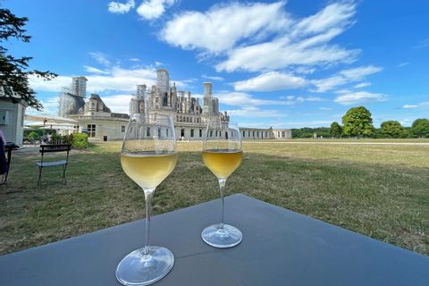 Wine break at the Château de Chambord
