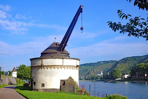 Old shipping crane in Andernach