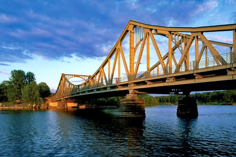 Glienicker bridge between Berlin and Potsdam