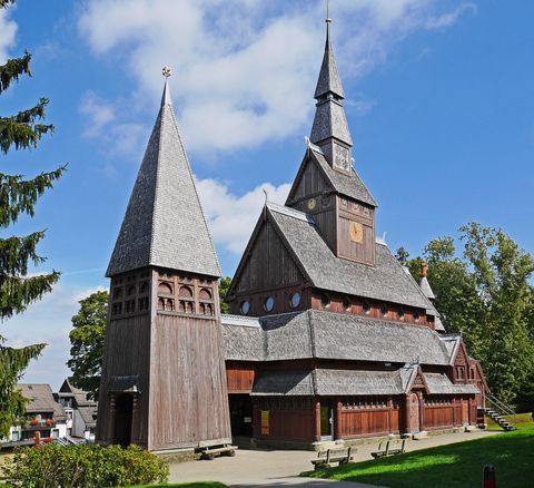 Staafkerk, Goslar, Ostharz, Harz, Hars, Duitsland, UNESCO
