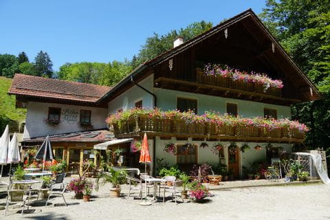 Oostenrijk Obertrum, Seeham, Salzburgerland, lunch, cafe, Wildkar Wasserfall
